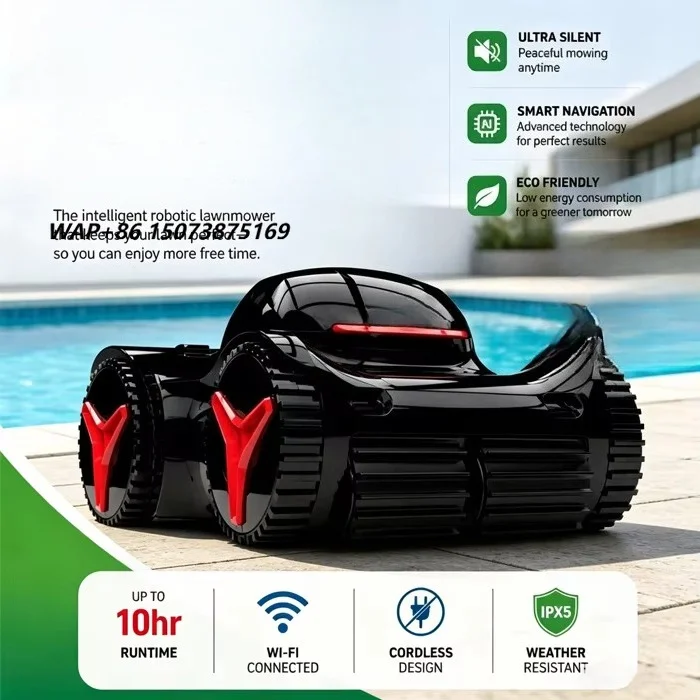 High Suction Cordless Electric Automatic Swimming Pool Vacuum Cleaner with APP Control Underwater Smart Cleaning Robot