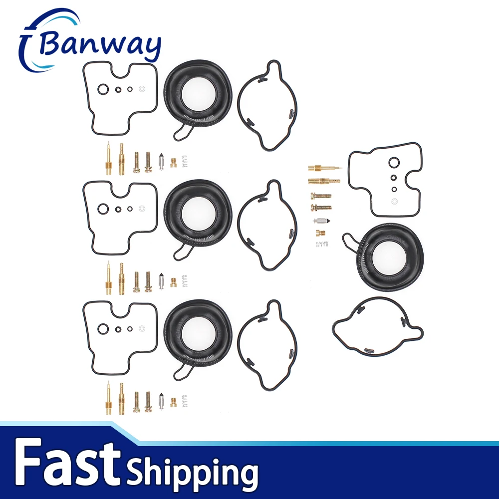 

4X For Honda CB600F 1998-2006 CB 600 F Motorcycle Carburetor Rebuild Repair Kit Plunger Diaphragm
