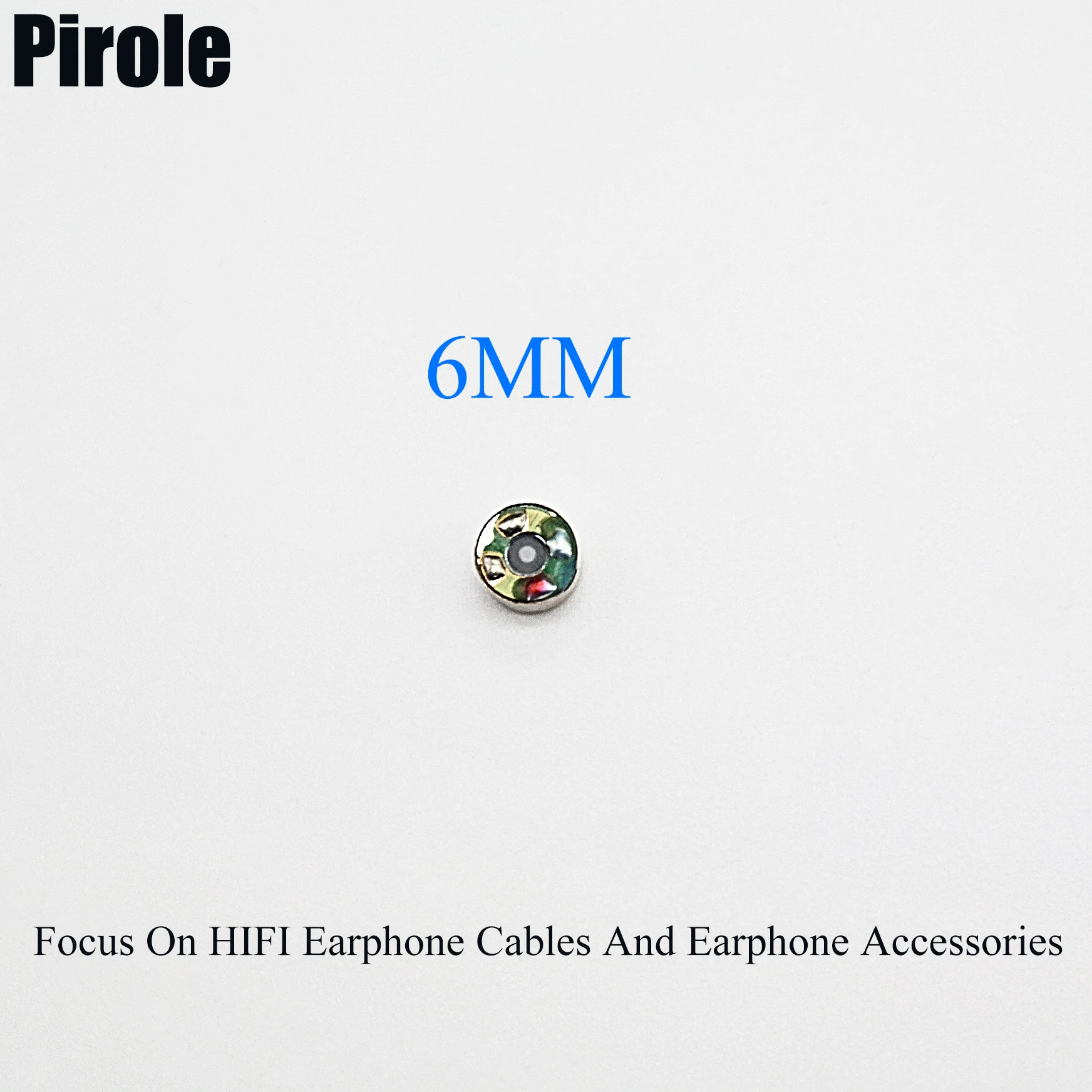 Double magnetic earphone driver speaker 6mm DIY Earphone Speaker Driver Unit Earphone driver 16Ohm driver Earphone Accessories