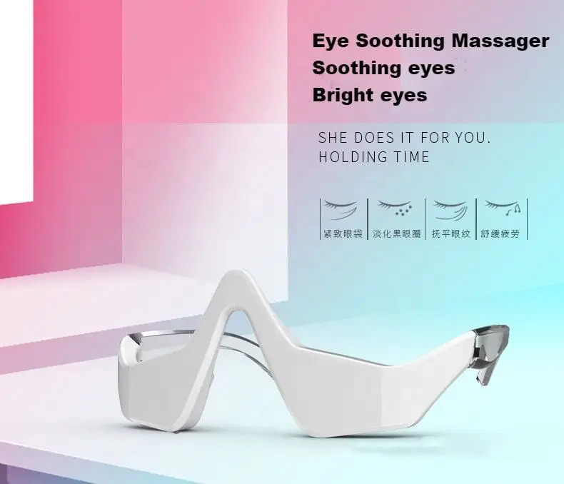 3D Vibration Mikrostrom Auge Led Rot Licht Anti-aging Falten Entferner Abs Material Auge Entspannen Massagegerät Augenringe entfernen