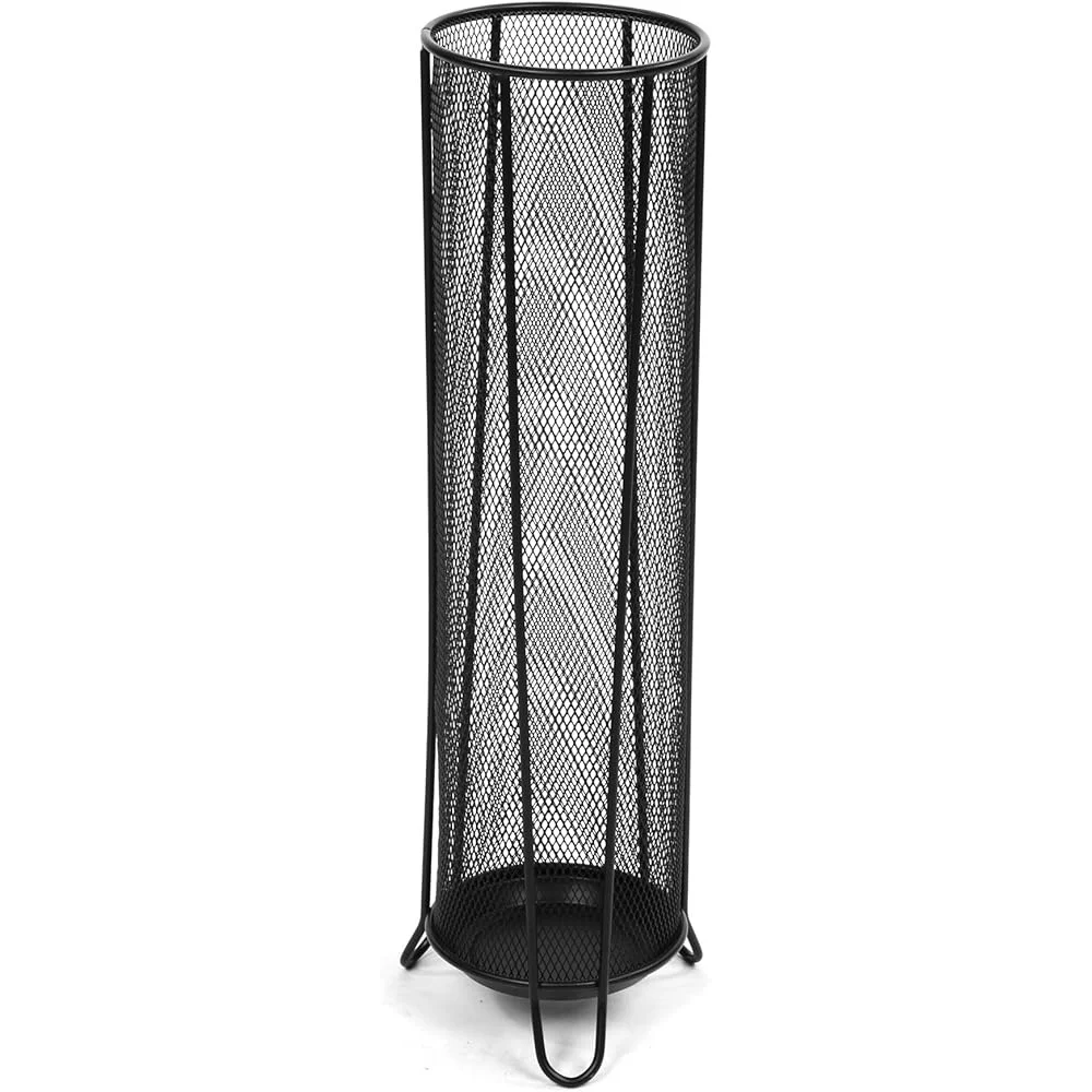 Suporte de guarda-chuva de metal resistente, organizador de malha de secagem rápida, design compacto, contém 4 guarda-chuvas, solução de armazenamento multiuso
