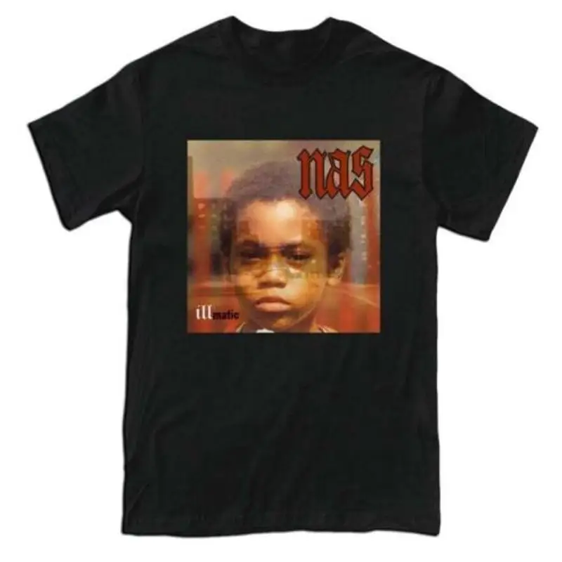 

Новая мужская футболка с логотипом Nas ill illmatic, черно-белая, размер S 5XL