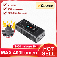 Latest 400LM 2000mah Bicycle Headlight Front Light USB Rechargeable Bike Light with Horn Waterproof Mountain Road Cycling Lamp