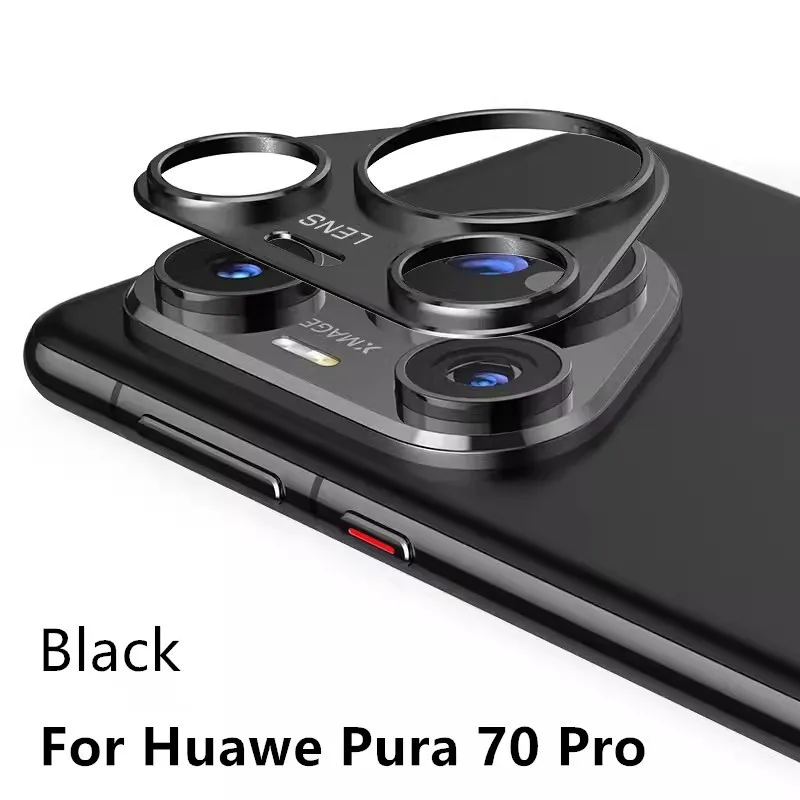 

Metal Camera Bezel Sticker Cover For Huawei Pura 70 Pro Aluminum Alloy Hollow Anti-Shatter Camera Lens Protector Film