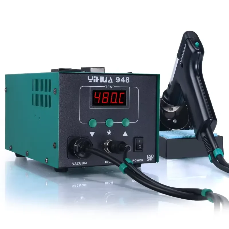 YIHUA 948 ESD Safe Solder Welding Tools 90W Repair Desoldering Suck Tin Vacuum Desoldering Iron Soldering Rework Station