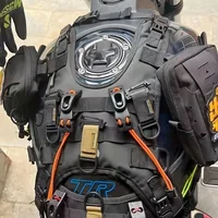 Base de bolsa de depósito para motocicleta multiusos Universal todoterreno Compatible con juego de chalecos de depósito para motocicleta