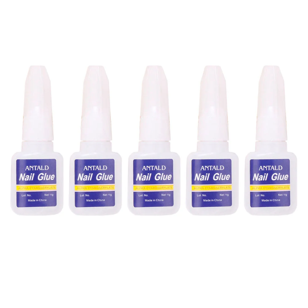 

5pcs 10g Brush on Manicure Nail Glue Professional Nail Press on Nails Glue nail nail glue brush on manicure glue