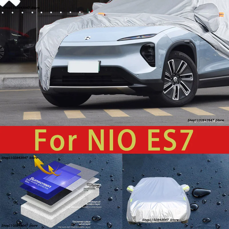 

For NIO ES7 Car protective cover, sun protection, cooling protection, car clothing, car paint protection auto