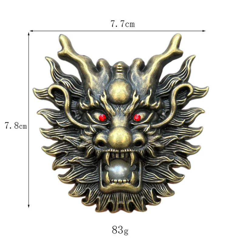 Пряжка для ремня с изображением головы дракона в национальном западном стиле