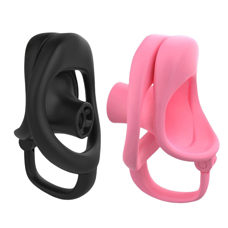 ذكر القضيب العفة قفص مجموعة صغيرة الطيور العفة قفص مع 3 حجم خواتم حزام القضيب قفل حلقة عبودية الرقيق رجل لعبة الجنس #3