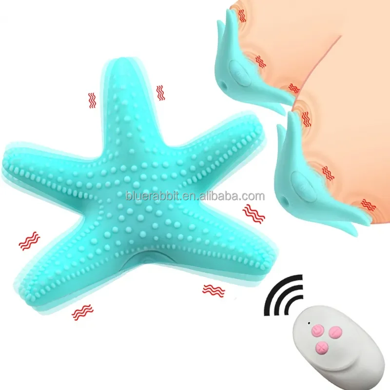 

BlueRabbit Starfish Shape Sex Toys Wholesale Wearable Vibrators Invisible Vibrating Panty Nipple Vibrators for Women