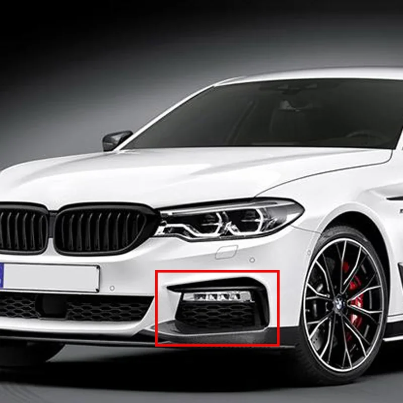

A Pair Front Fog Light Frame Decorative Strip Car Accessories For BMW 5 Series G30 G38M 2018 2019 2020 51118070541, 51118070542