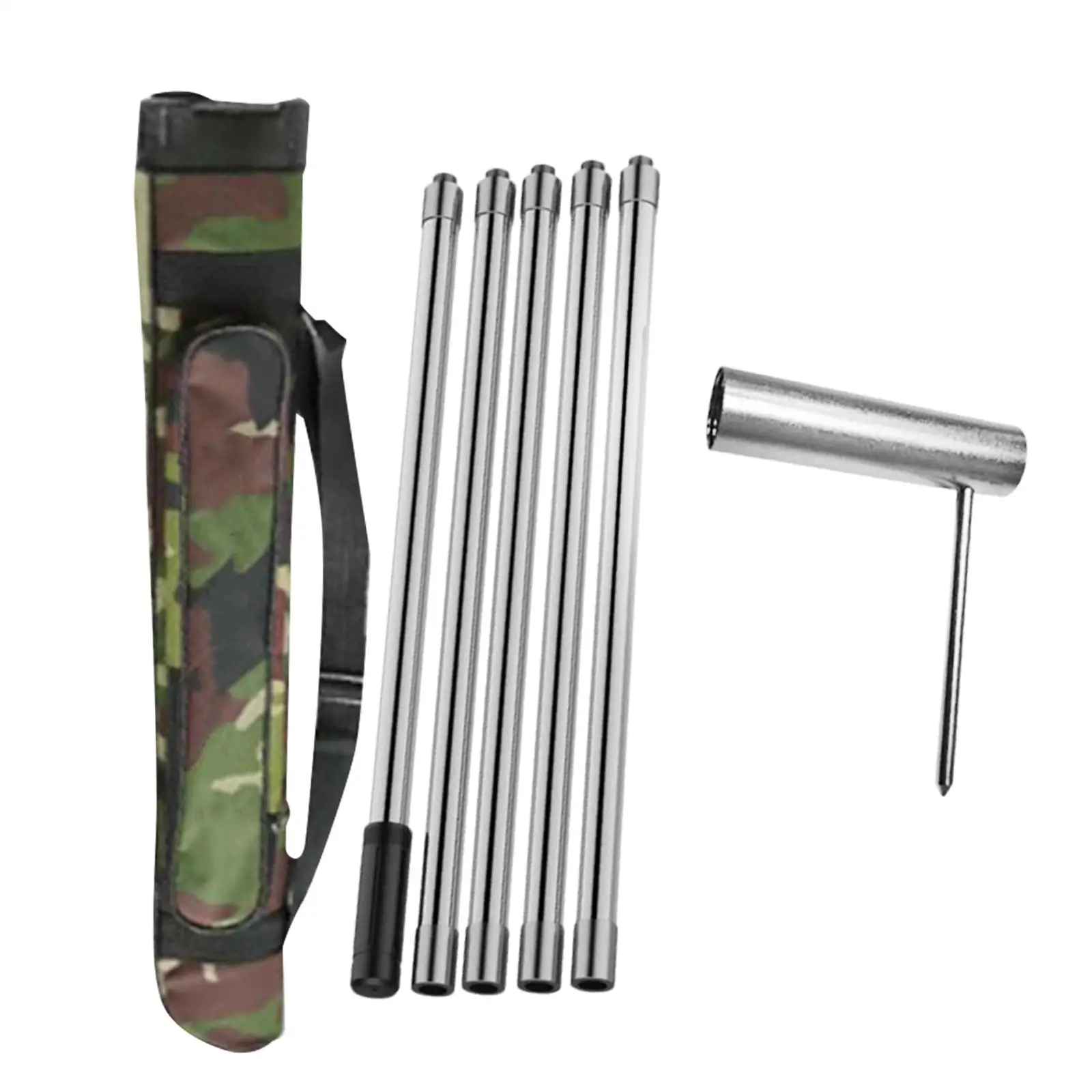 Ceiling Iron Wire Installation Tool Multipurpose Parts Convenient Supplies Auxiliary Tool with Extension Rods with Storage Bag