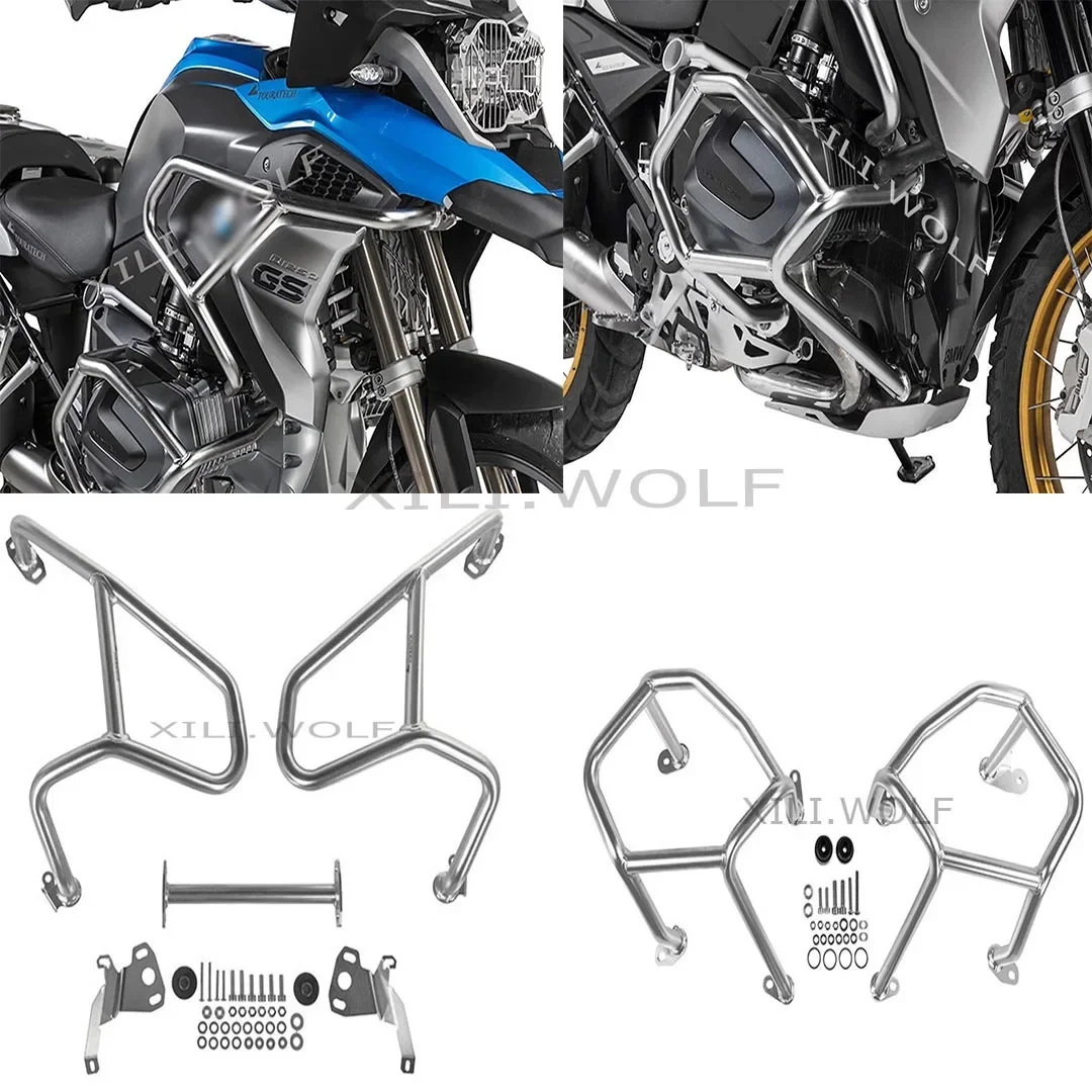 For BMW R 1250 GS R1250GS/HP/19-20 Bumper Upper and Lower Engine Guard Highway Freeway Crash Bar Fuel Tank Protector Motorcycle