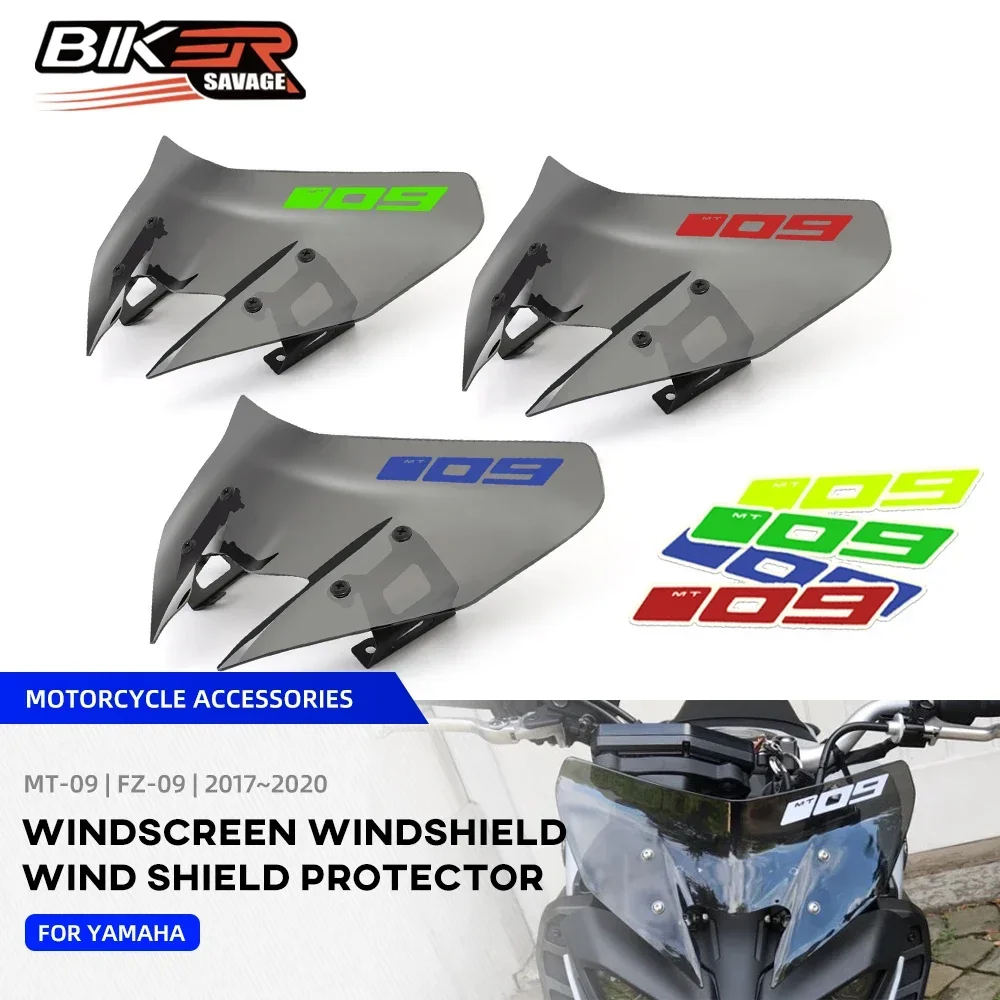 

MT09 Windscreen Windshield For YAMAHA FZ09 MT-09 SP 2018-2021 MT FZ 09 Motorcycle Accessories Pare-Brise Wind Screen Deflector