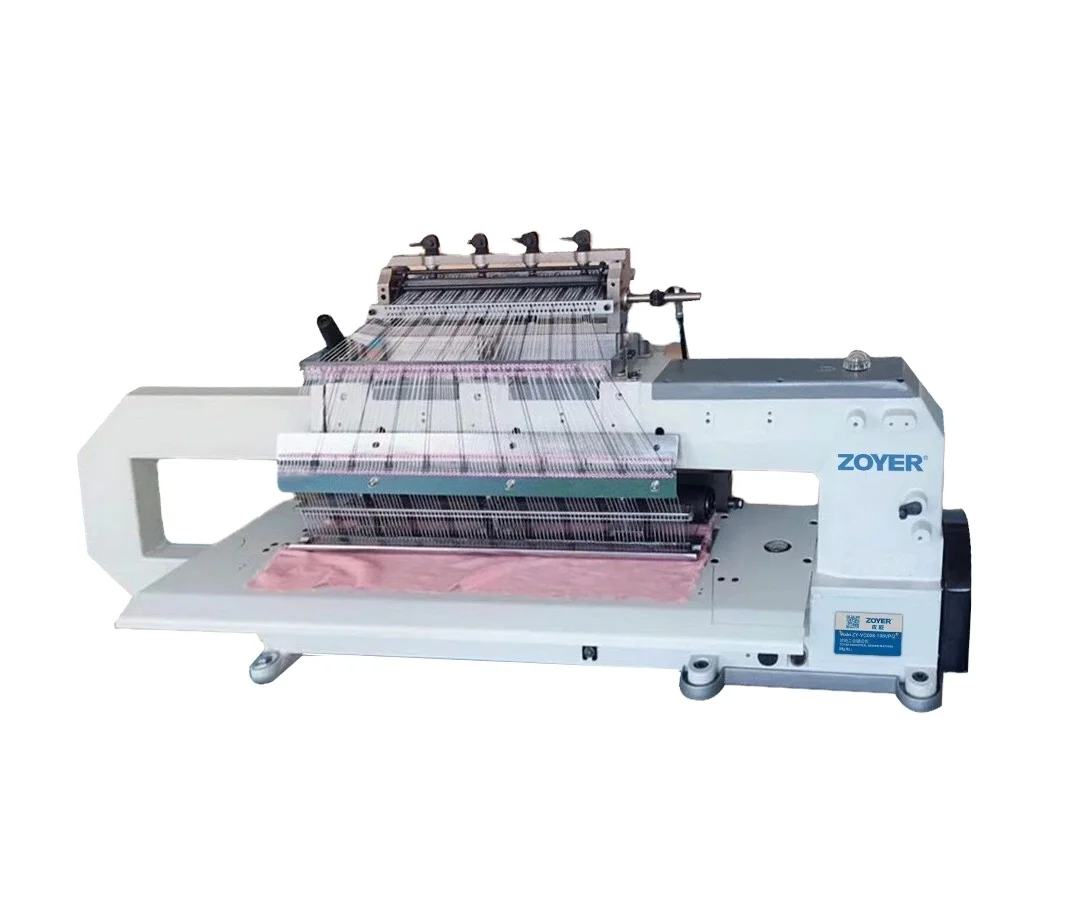 ZY1065PSM Zoyer Multi Needle Chain Stitch Elastic Batting Rubber Band Industrial Sewing Machine