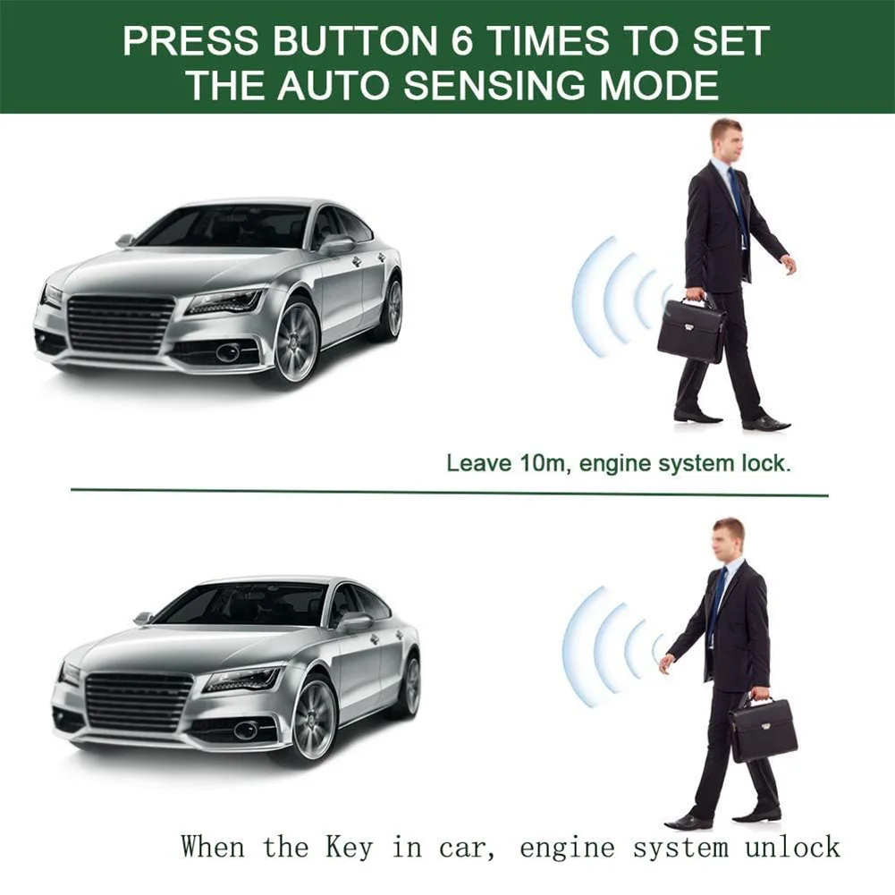 Automatic Lock Car Alarm System Universal Auto Unlock Immobilizer Device 12V Car Circuit Cut Off Device with Remote Controllers