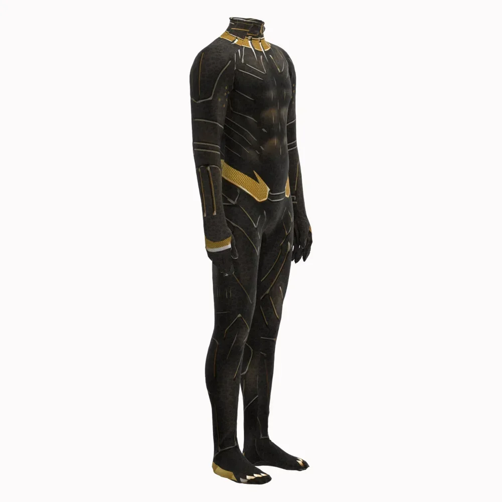 Panther 2 Wakanda Forever Superhero Cosplay Fato, Macacão Shuri Preto, Bodysuit de Carnaval, Mulheres e Homens, Crianças