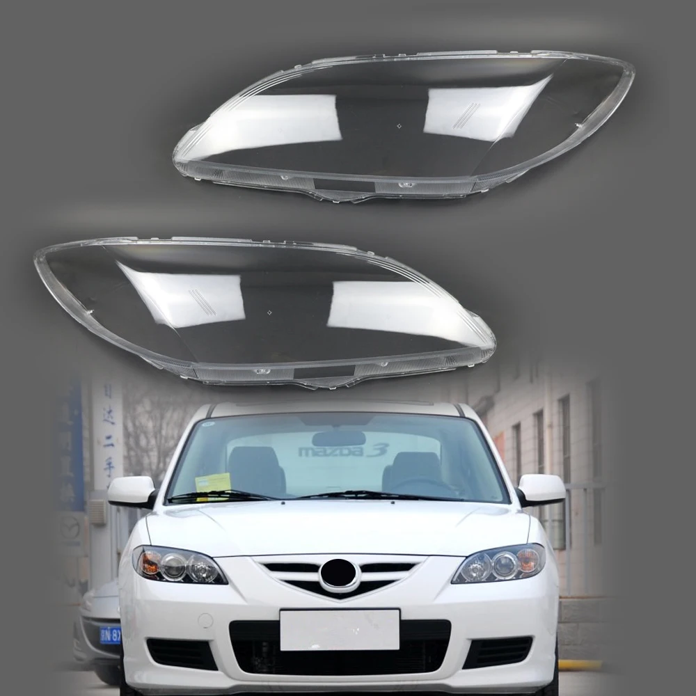 Pair For Mazda 3 M3 (sedan) 2006 2007 2008 2009 2010 2011 2012 Car Headlight Shell Headlamp Cover Lamp Lens