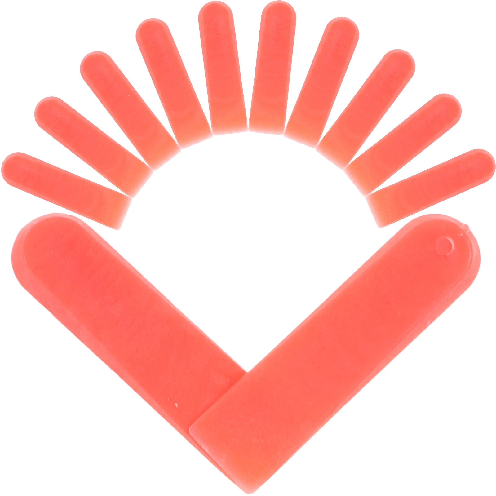 100 Pcs Deck Tiles Inserts Tiling Tools Floor Leveling Wedges Spacers Red Levelers