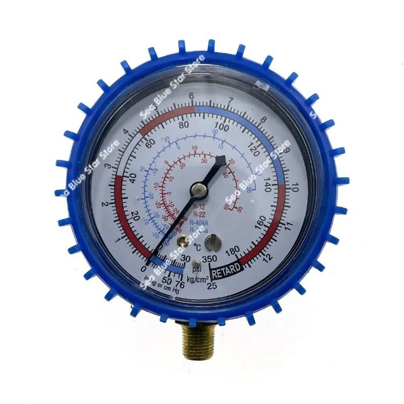 Automotive air conditioner fluoride pressure gauge, snow gauge head refrigerant filling maintenance tool