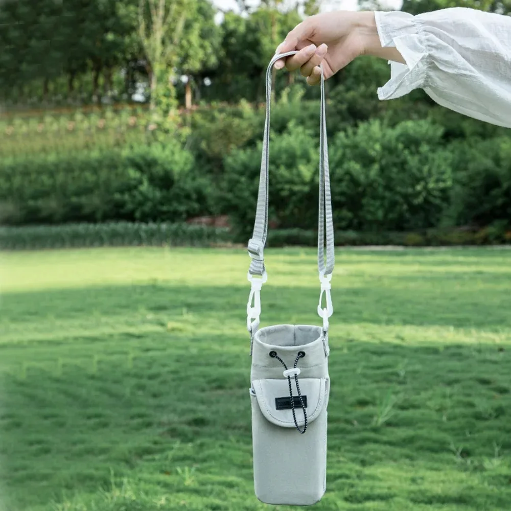 

Сумка для бутылки с водой с регулируемым плечевым ремнем и карманом для телефона Водонепроницаемая сумка для переноски бутылки с водой