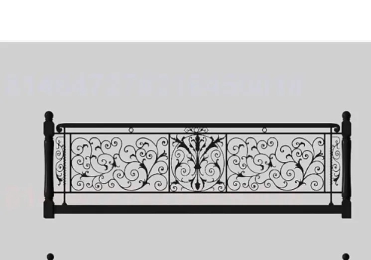Best Quality Balcony Staircase Balustrades Stair Wrought Iron Railing Design For Home