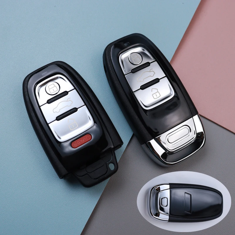 3 4 Buttons 1:1 Key Shell for Audi A4 A4L A5 Q5 S4 S5 A6 A6L A7 A8 SQ5 S7 RS S6 S8 Car Key Fob Case Shell Housing Replace