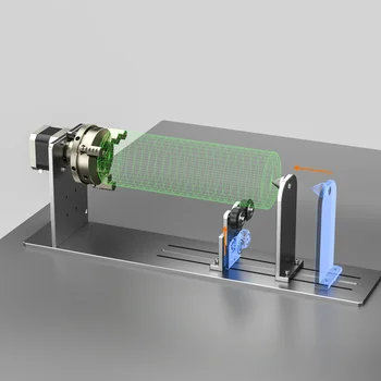 NEJE laser rotary cylinder cutter machine R5 individual A-AXIS rotary engraving for circular element