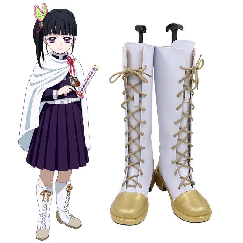 鬼滅の刃-鬼殺隊-剣士-栗花落カナヲ-つゆりかなを-コスプレ靴-ブーツ