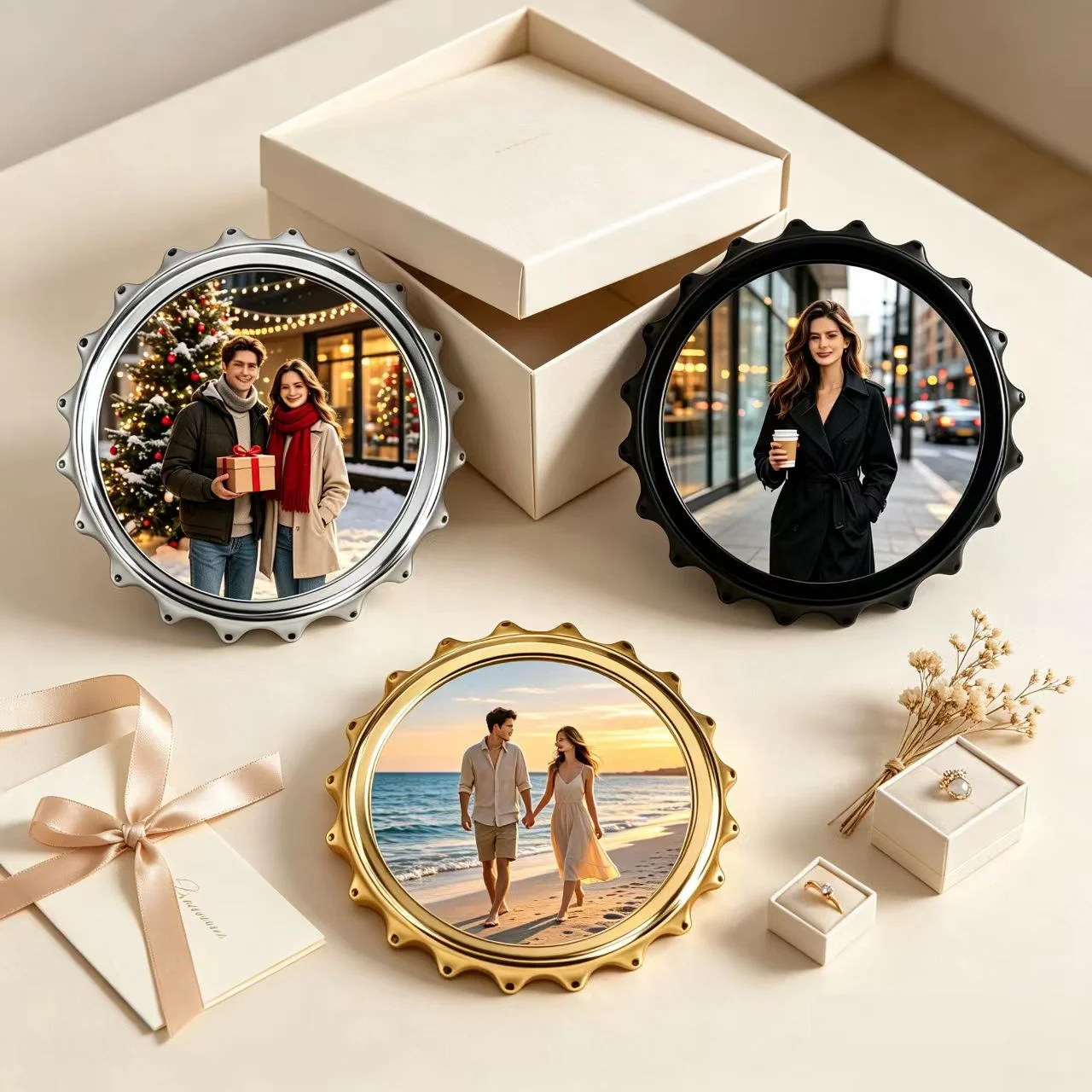 Personalized Custom Photo Fridge Magnet Bottle Opener. Distinctive Fridge Magnet， Practical, 2-in-1 Multi-function