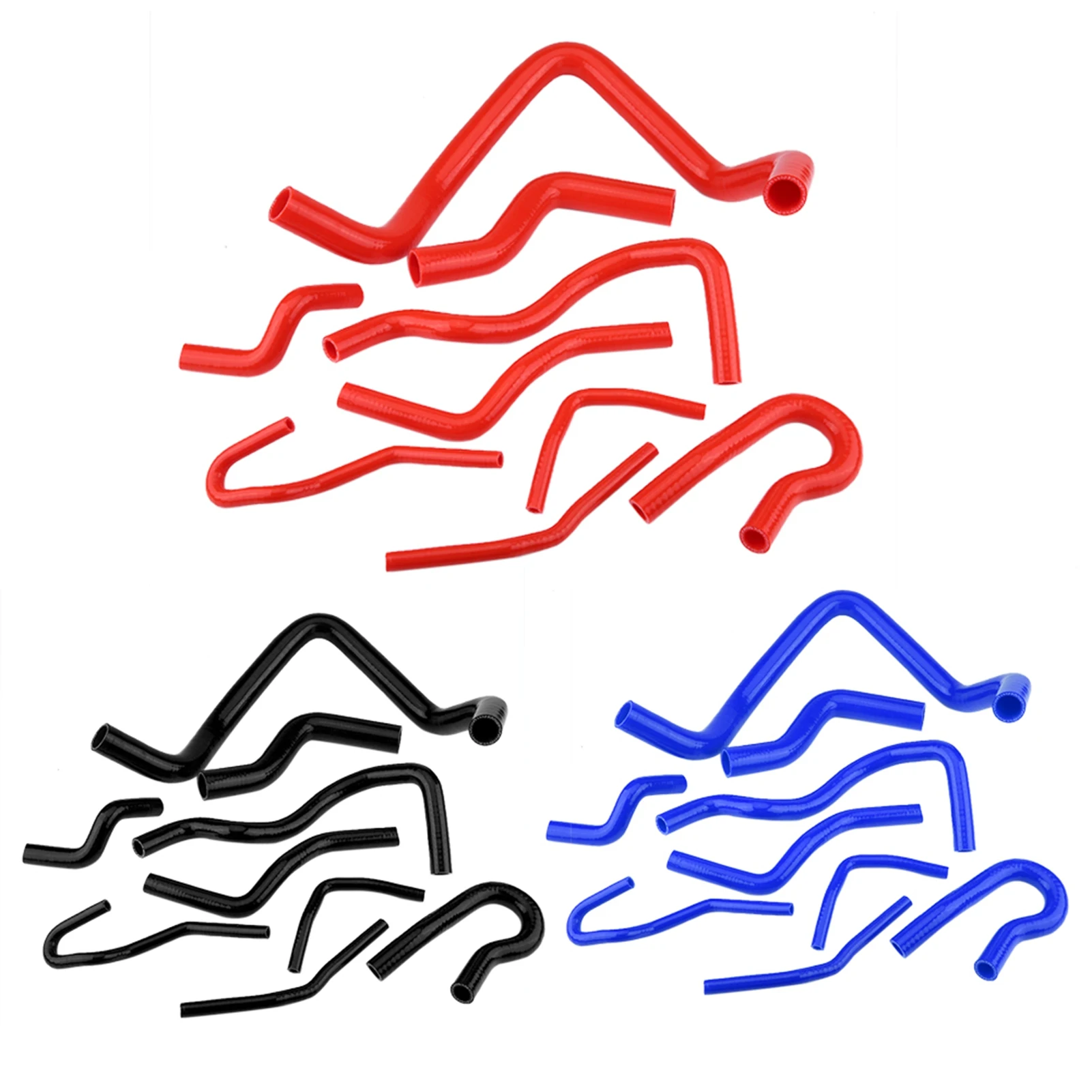 

9pcs Silicone Auto Radiator Hose Kit for Civic D15 D16 SOHC EG/EK 1992‑2000 Car Accessories