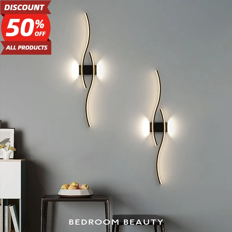 

Long Strip Design LED Wall Lamp for Aisle Bedside Table Bedroom Closets Indoor Lighting Wall Decor Wall Sconces Fixtures