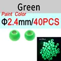 2.4mm Verde 40 piezas