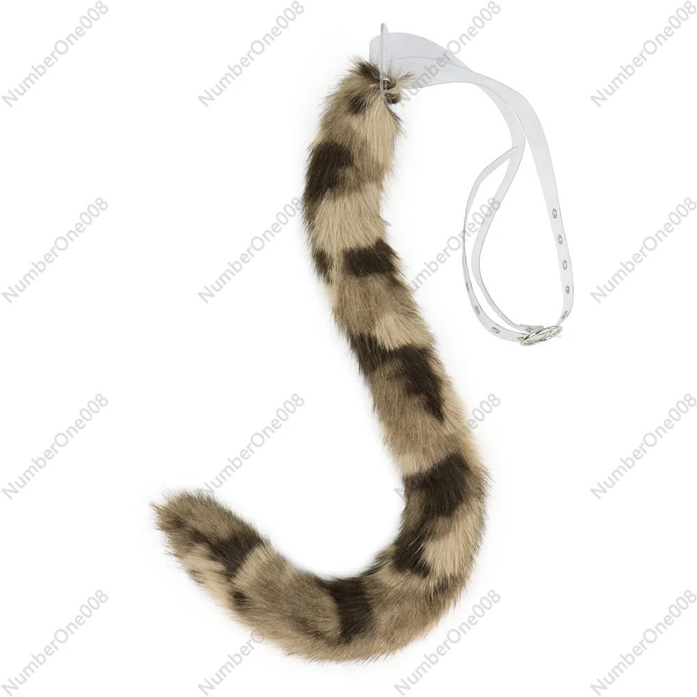 

Plush Tail Realistic Orange Cat Leopard Animal Tail Cosplay Comic Exhibition Live Props Lynx Leopard Print Tail Wearable