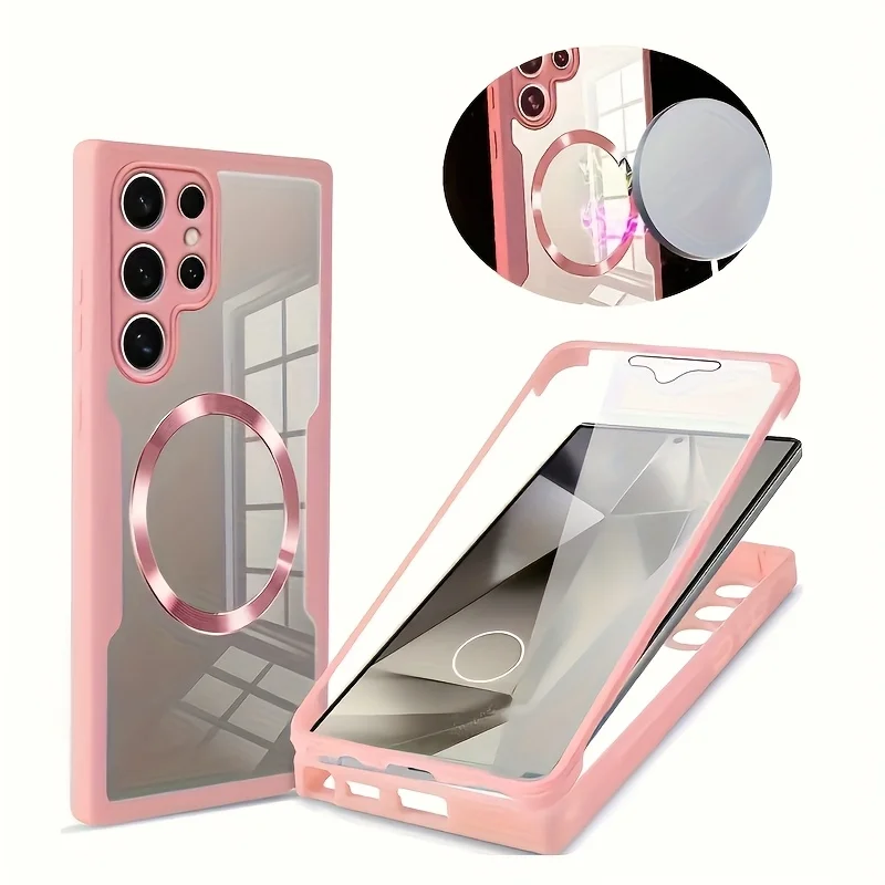 حافظة حماية مغناطيسية متكاملة لفيلم الغلاف، قابلة للتطبيقS25Ultra/S24Ultra/24 Plus/S24FE/S23Ultra/S23FE/S22Ultra/S21Ultra #2