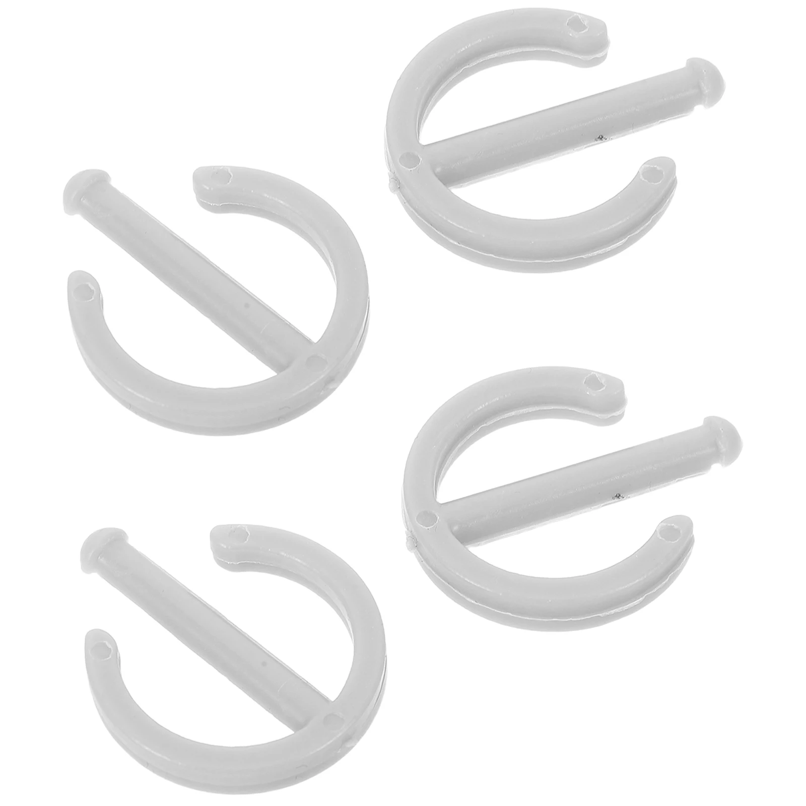 Barre pivotante antidérapante, 4 pièces, matériel de sécurité coulissant, accessoires de remplacement d'intérieur en plastique, fixation sans fixation pour enfant