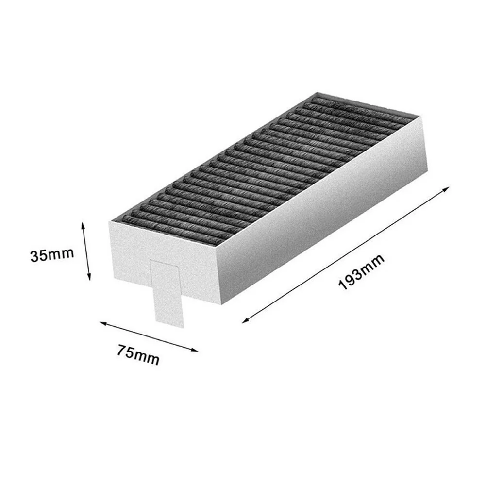 For SIEMENS HZ9VRCR0 and For BOSCH HEZ9VRUD0 Compatible Range Hood Filter Mesh Gray Plastic 19.3cm x 7.5cm x 3.5cm