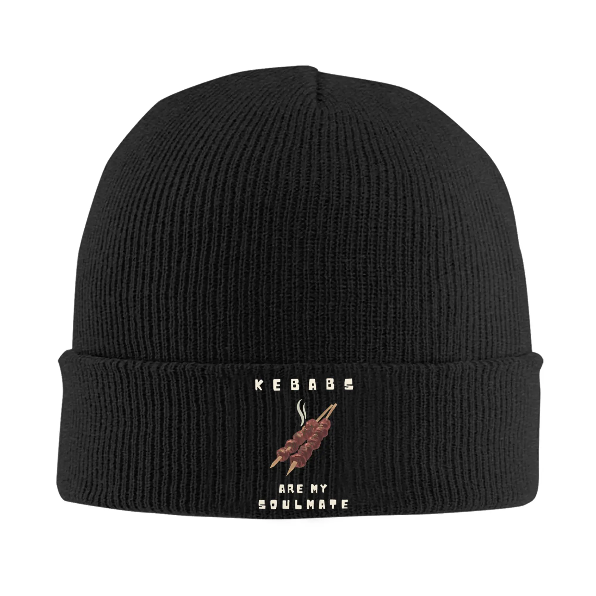 Doner Kebab Are My Soulmate Funny Knitted Hats Autumn Winter Skullies Beanies Warm Culinary Foodie Cap Acrylic Hot Sale Bonnet