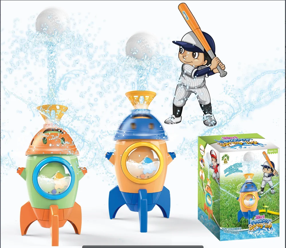 Waterraketspeelgoed voor kinderen met honkbalknuppel - Outdoor Fun Sports Launcher Set, speelgoed voor jongens en meisjes vanaf 3 jaar