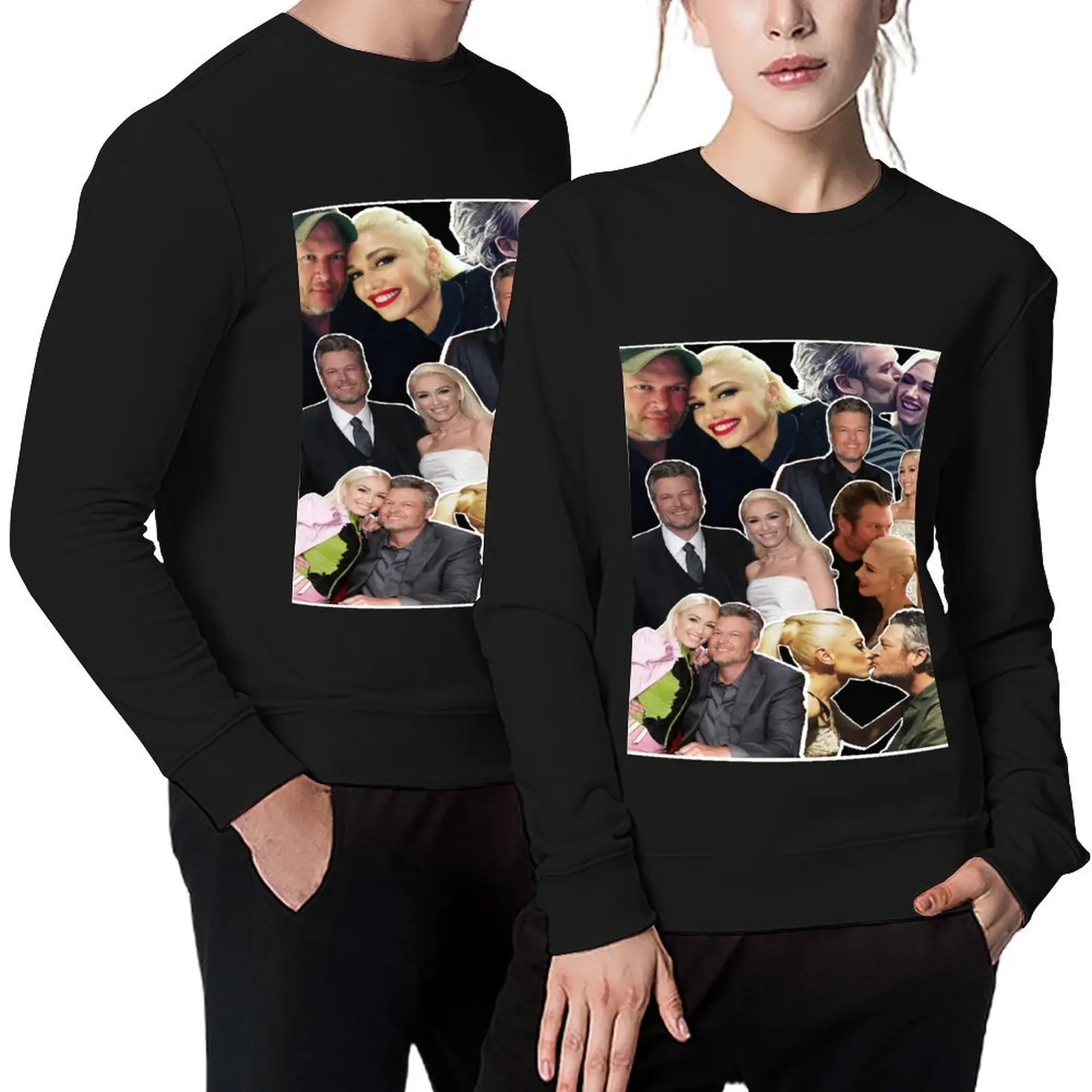

Blake Sheldon Gwen Stefani Couple Love Voice Pullover fashion men men's coat korean autumn clothes hooded sweatshirts