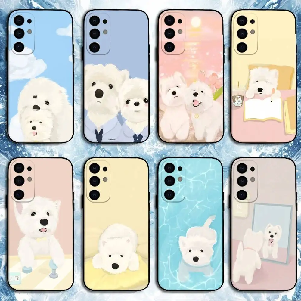

cute puppy Phone Case For Samsung S25,S24,S23,S22,S21,S20,Plus,Fe,Lite,Others Black Cover