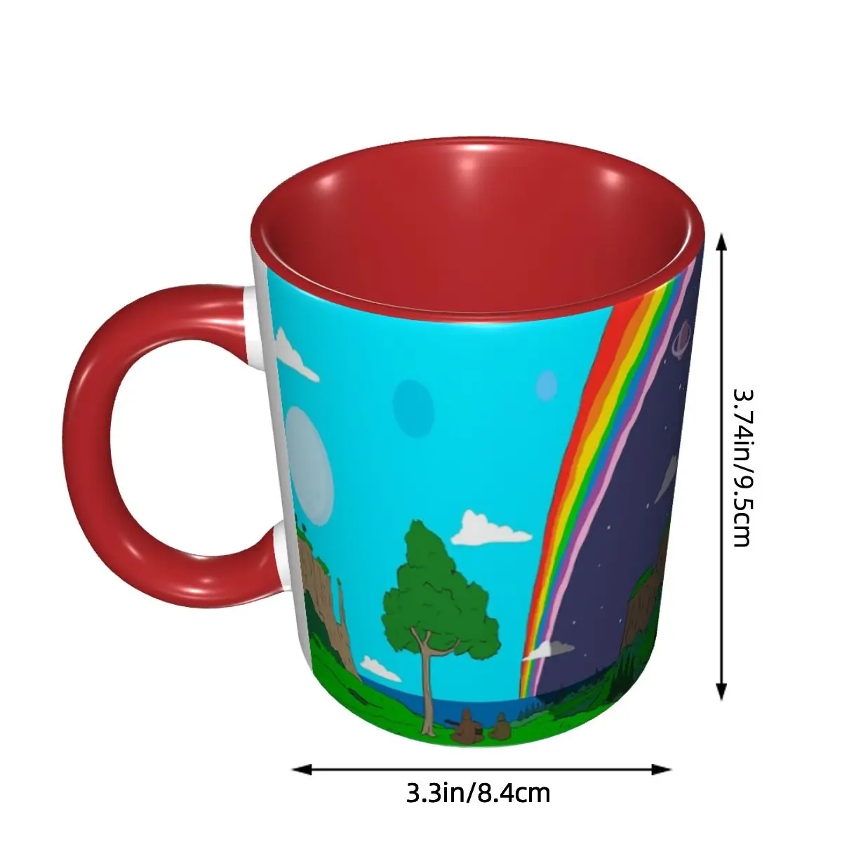 Big Lez Wake Up Mug Funny Ceramic Coffee Cups Tea Mugs Milk Cup Drinkware Gifts for Woman Man