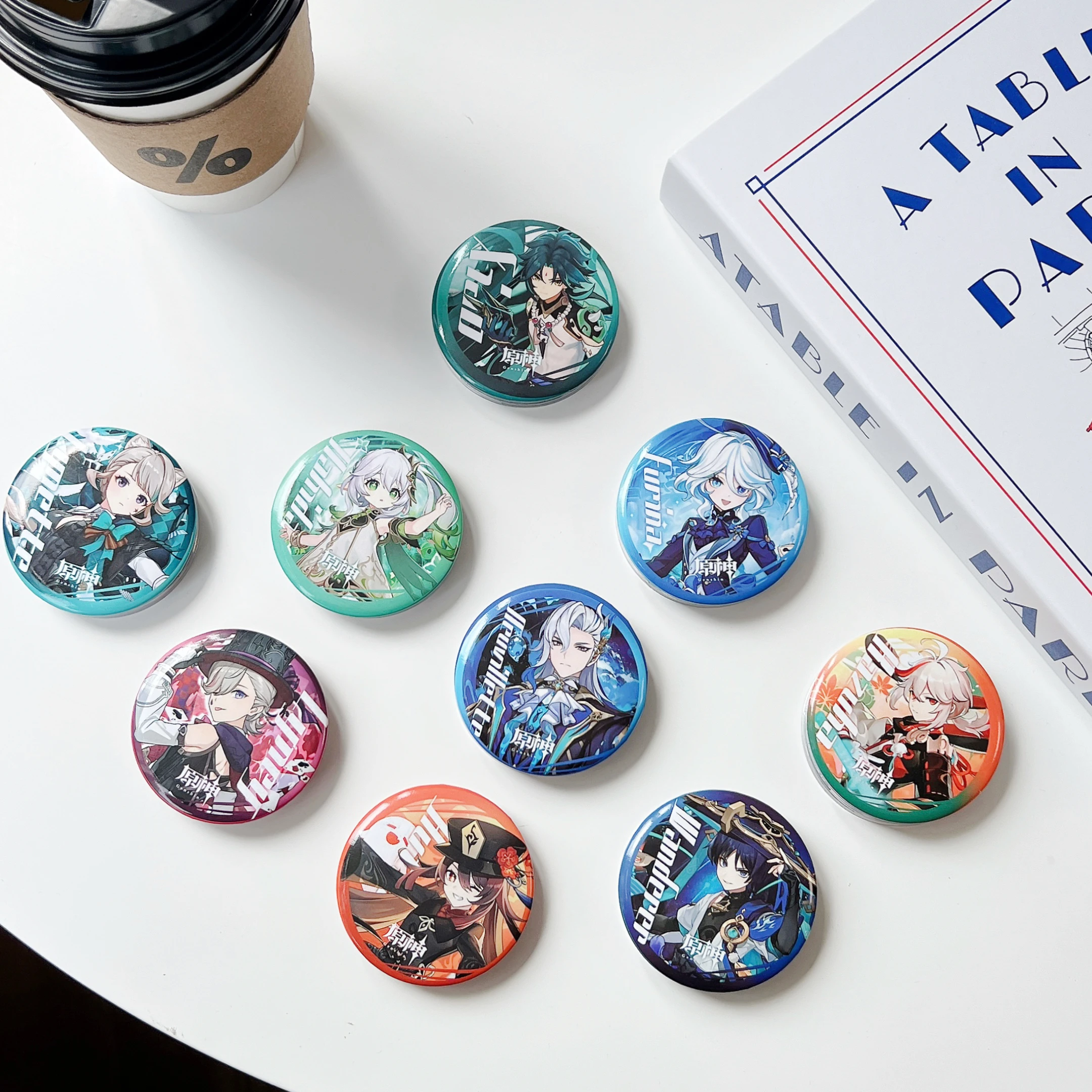 Новая металлическая магнитная подставка Genshin Impact Ins, с глобальной популярной продукции, очень любимая каждый