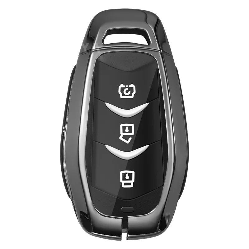 Étui de protection pour clé de voiture en alliage de zinc et cuir, pour Dongfeng Fengguang, Seres Evolute, i-Space, i-Pro, Landian E5, accessoire de style automobile