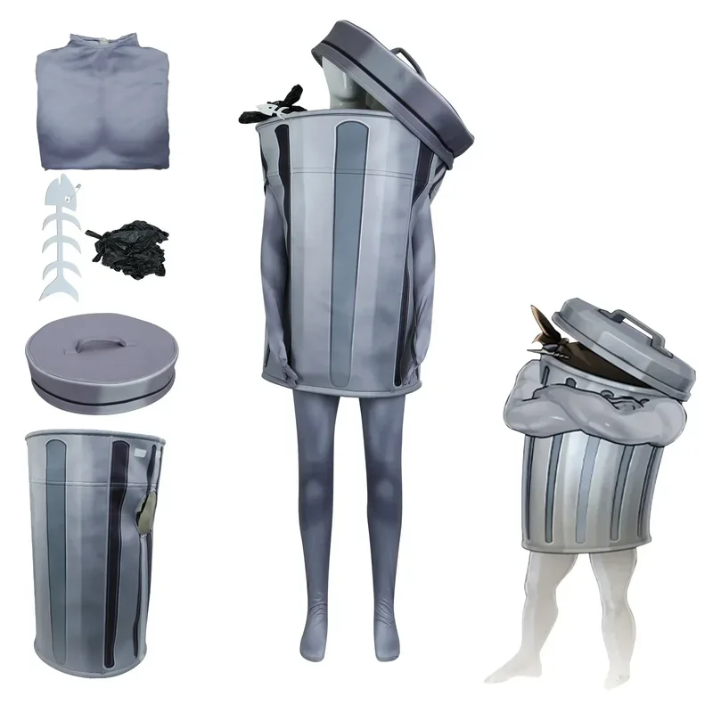 Lordly Cosplay Traje para Homens e Mulheres, Logai: Star Rail, Trashcan Outfit, Lixeira, Máscara, Uniforme de Palco, Adulto