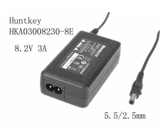 

Huntkey HKA03008230-8E, 8.2V 3A, Barrel 5.5/2.5mm, 2-Prong, Power Adapter