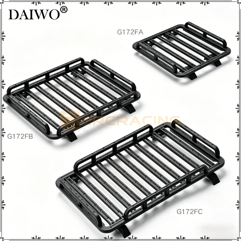 

1/10 RC Car Roof Rack for TRX4 Bronco G500 TRX6 G63 Axial SCX10 III YIKONG, ABS Modification Accessories