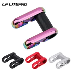 Litepro 412 SP8 Folding Bike Double Stem  25.4mm Handlebar Stem Adjustable Aluminum Alloy Stems Red/Black/Silver/Gold