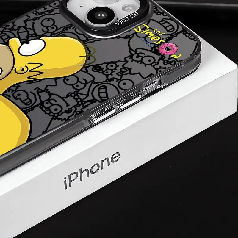 Funny Cartoon Homer Simpson Family Case for iPhone 12 Pro 15 Plus XR 13 XS Max 14 Pro X 11 Pro Max 11 Pro TPU Bumper Soft Cover